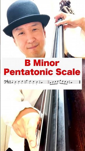 Let's practice B minor pentatonic scale / Bマイナーペンタトニックスケールを練習しよう #Shorts