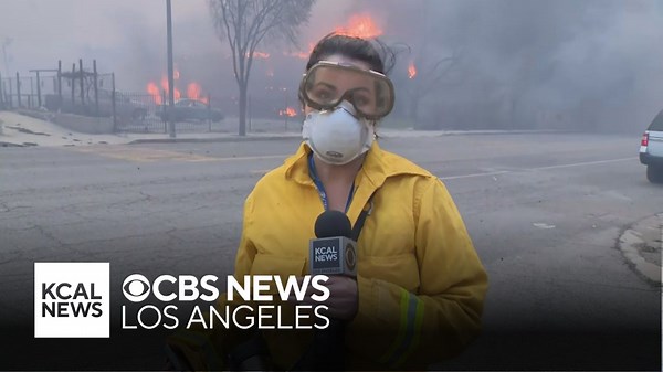 Joy Benedict explains reporter and photographer safety while covering dangerous fires in Southern California