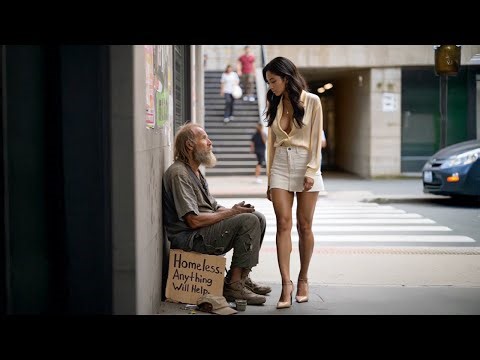 Rich Woman Helps Homeless Man — Her Small Act Left Him in Tears 💵