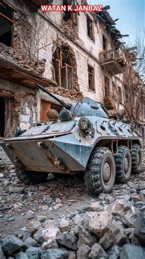 Abandoned Armored Vehicle in War Zone 🔥 | Destroyed APC Among Ruins |