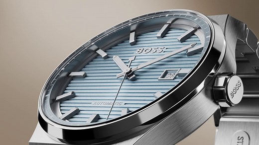 The automatic high of the new Boss Candor watch