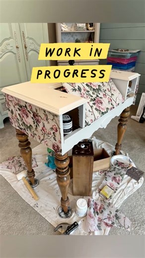 #TutorialTuesdayswithVal Here is an update on the vintage writing desk. It’s completely decoupaged (Timeless Blooms from Kacha) and ready for our finishing touches! Next Tuesday (11/4/25) we will meet on Re·design with Prima’s Facebook page to demonstrate the finishing touches! #mariposacreationsbyvalerie #mariposacreationsde #redesignwithprima #DIYSimplified #workinprogress #inspire #create #teach #encourage #staytuned #TutorialTuesday | Mariposa Creations by Valerie