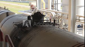 Transportation of fuel by rail. Railway transport terminal for petroleum products. Filling of railway tanks with oil products