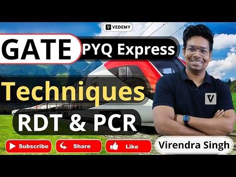 GATE PYQ Express | Techniques | RDT & PCR | GATE BT & XL | Complete Solution | Virendra Singh |