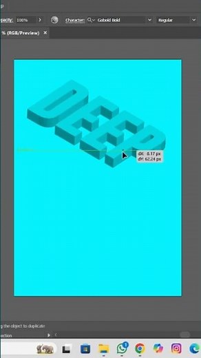 Adobe Illustrator 3D Text Effect | Create Realistic 3D Typography Step-by-Step 🚀✨