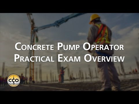CCO Concrete Pump Operator (CPO) Practical Exam Overview