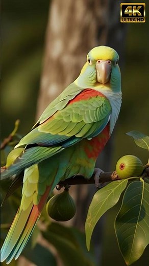 Bright Bird Sound ASMR | This Psittacidae Singing | 20-Second 4K Parakeet Chatter