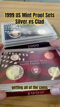 1999 US Mint Proof Coin Sets Silver Coins vs Clad Beginner Friendly Coin Collector Information