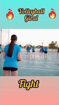 Epic Volleyball Girl Fight – Intense Court Action! ⚡🏐#VolleyballGirls #VolleyballFight #SportsActin