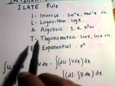 Integration by parts ; ILATE rule
