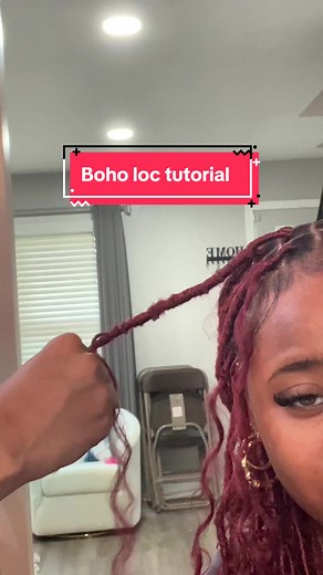 Binky Locs Hairstyle Tutorial | Boho Locs Tutorial