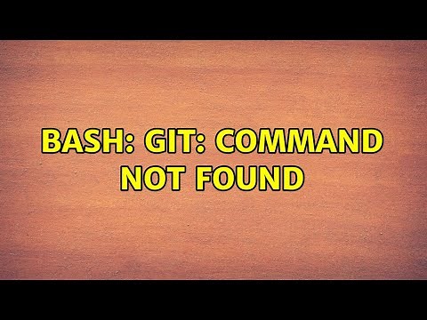 bash: git: command not found
