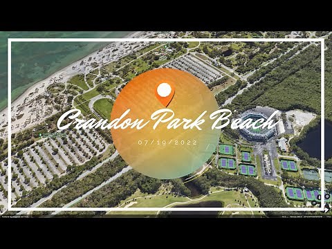 Crandon Park Beach / Key Biscayne, Miami - Walking Tour (4K 60fps)