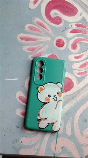 DIY Mobile Back Cover febric color painting Ideas #painting #mobile #backcover #oneplus