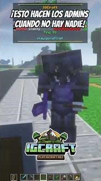 ESTO HACEN LOS ADMINS CUANDO NO HAY NADIE #minecraft #Shorts #viralvideo #clips