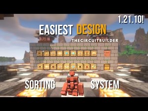 Copper Golem Sorting System in Minecraft – Easy Step-by-Step Tutorial! 1.21.9-1.21.10+⚙️🤖
