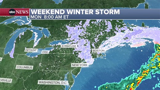 A massive winter storm that stretches across the U.S. has knocked out power to hundreds of thousands of people in the South and is now slamming the Northeast with snow. Follow live updates: https://abcnews.link/tJ4E8zG | ABC News