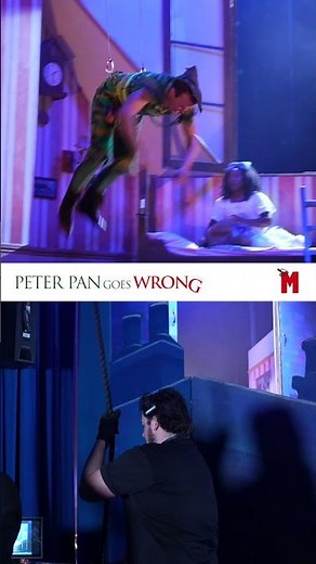 #BTS How Peter Pan flies in Peter Pan Goes Wrong