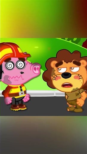 Keluarga Singa Indonesia | Penyelamatan Pemadam Kebakaran | Kartun anak-anak