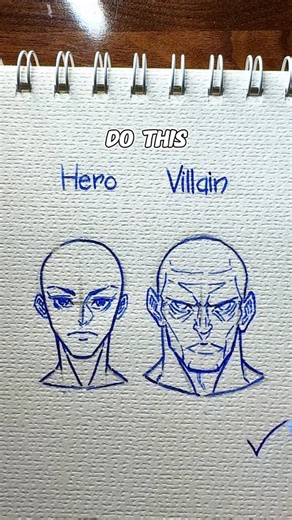 Studioyaart Vasco on Instagram: "✨ Hero and Villain drawing tutorial EasyPeasy✨ . . #howtodraw #arttutorial #anatomy #artist #trendingvideo"