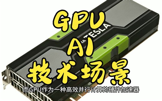 GPU 的 AI 技术场景应用与开发实践 GPU的工作原理 GPU为什么这么快