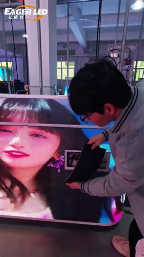 This LED screen can be easily moved and installed. #leddisplay #ledscreen #eagerled #ledmodules