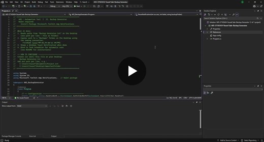 C# Backup Generator for Files and Folders | Yousef Sakr posted on the topic | LinkedIn