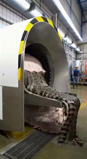 Unexpected Crocodile Hide Processing Moment