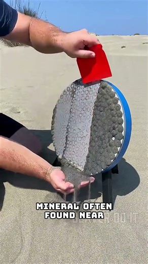 Magnet Extracts Treasure From Sand