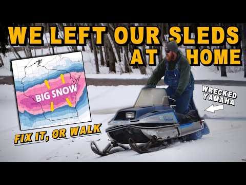 Vintage Sled REVIVAL, Can we BEAT a Huge Snow Storm?