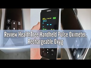 Review HealthTree Handheld Pulse Oximeter, Rechargeable Oxygen Monitor,Fingertip Blood Oxygen Satura