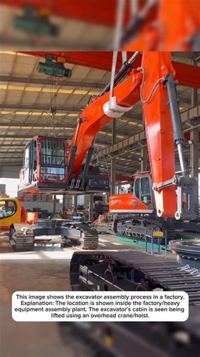 excavator assembly process#shortvideos #machinetechnology