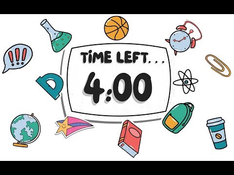 4 Minute Countdown Timer | Classroom, Study & Focus Theme