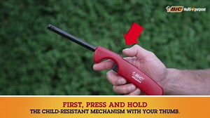 BIC Multi-Purpose Lighters, Long-Reach Candle Lighter for Home, Classic Colors, 4-Pack (Colors May Vary)