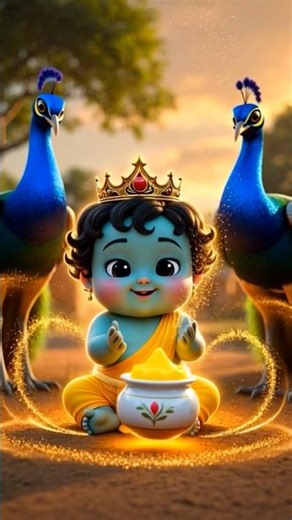 Makhan Chor Nanhe Krishna | Cute Baby Krishna 3D Story