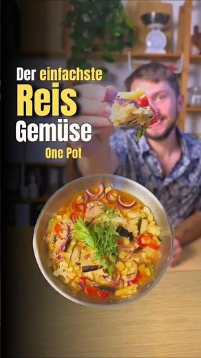 Die einfachste Reis Gemüse Pfanne🍚🍆 One Pot 2