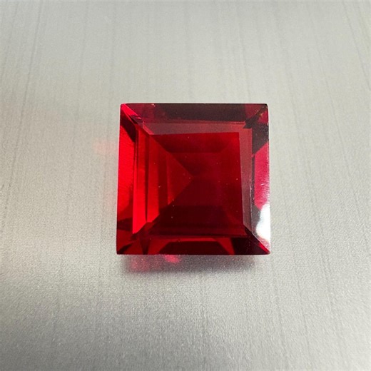 10mm Ruby Square Faceted Stone - Price per Piece - Etsy