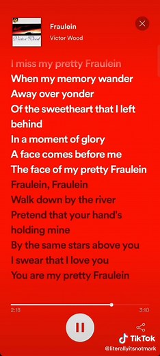 Fraulein - Victor Wood Full Lyrics
