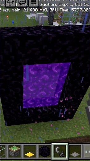 How to make obsidian nether portal in Minecraft | #minecraft |#shorts .