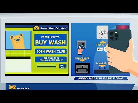 Brown Bear Car Wash Ticket Scanning Instructions