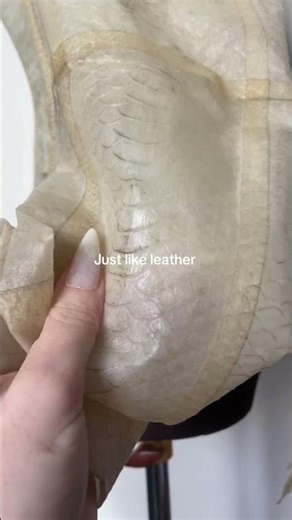 Material Exploration with liquid latex creating a new form of translucent leather #latex #textures