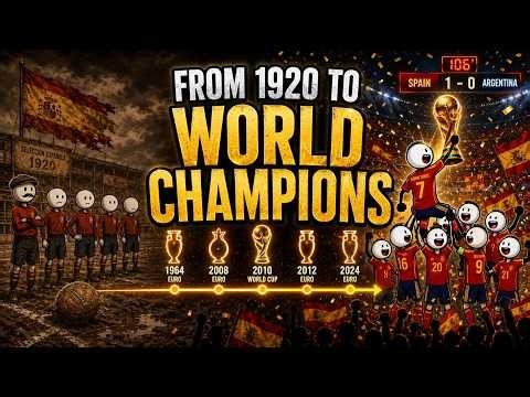 Spain’s Incredible Football Journey: 1920–2026 World Champions