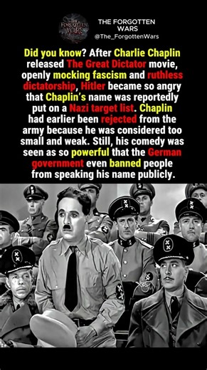Why Hitler Wanted Charlie Chaplin Dead #shorts #history #ww2