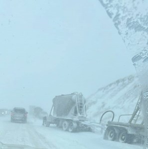 White-out conditions, multiple slide-offs force closure of Indian Canyon