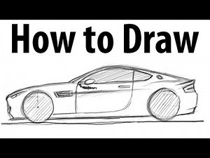How to draw a Aston Martin Vantage - Sketch it quick!