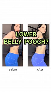 LOWER BELLY POOCH? 🚫 STOP SUCKING IN YOUR STOMACH! 🤦🏻‍♀️My lower belly pooch is linked to the habit of constantly ‘sucking in’ my stomach since my teens. Breaking this challenging habit is crucial to addressing the issue. Do you have this habit too? Let me know in the comments! 🎈When you “suck in” your stomach, your upper and mid abs grip tight above the belly button. As the muscles tighten, the excess pressure needs to find an outlet, and this case it travels downwards, creating a lower bel