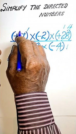 Simplify The Directed Numbers #maths #mathematics #shorts