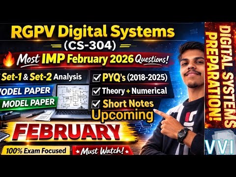 Digital System Design RGPV | Most important Questions & Model Paper RGPV Exam (CS-304) PYQ Analysis