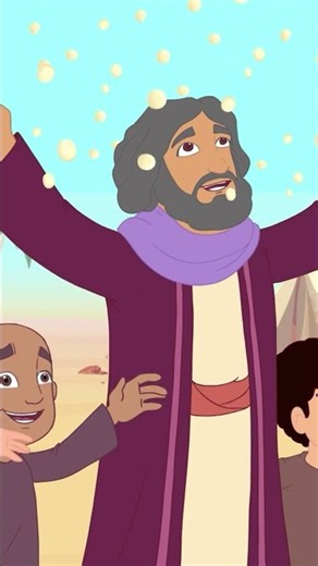 Manna Song - Animated Bible Songs #shorts