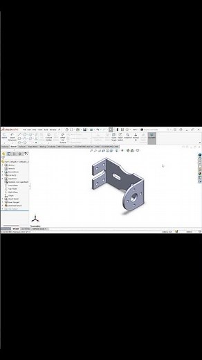 SolidWorks Sheet Metal Tutorial for Beginners | Part Design #shorts #solidworks